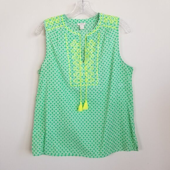 J. Crew Factory Tops - J Crew Factory Sleeveless Top Front Tie Size 6